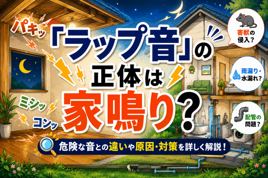 ラップ音の正体は家鳴り？