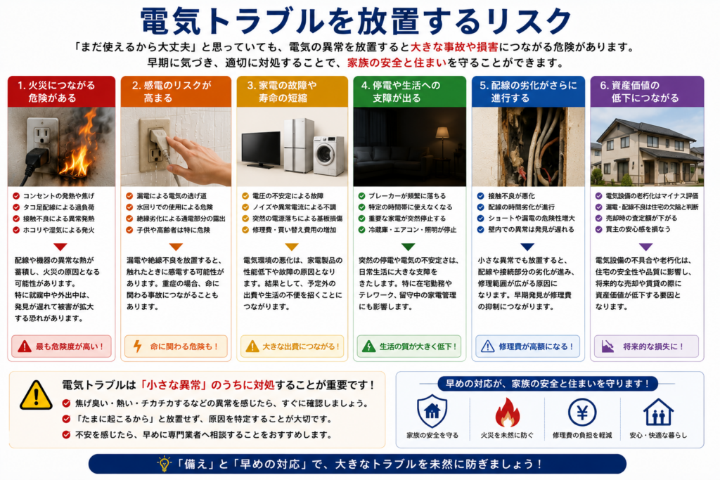 電気トラブルを放置するリスク