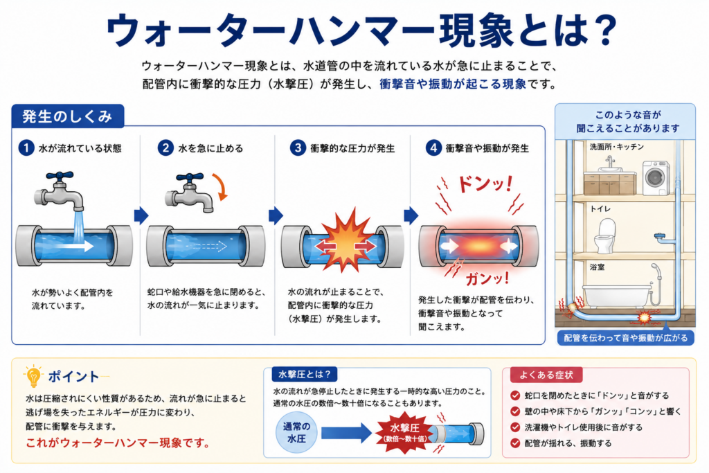 ウォーターハンマー現象とは?