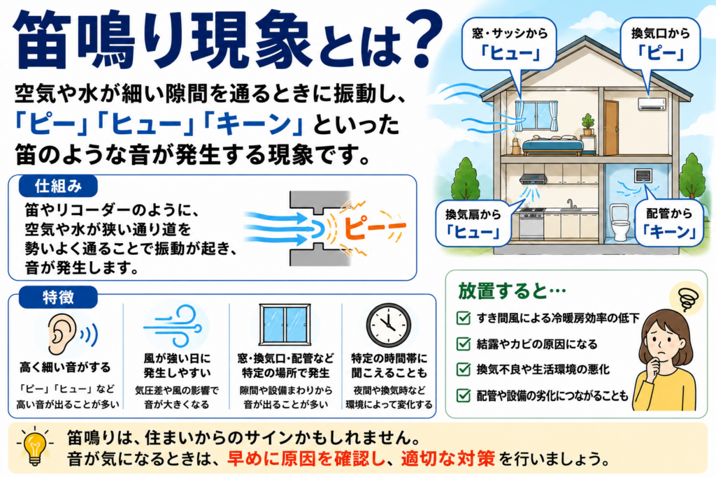 笛鳴り現象とは？