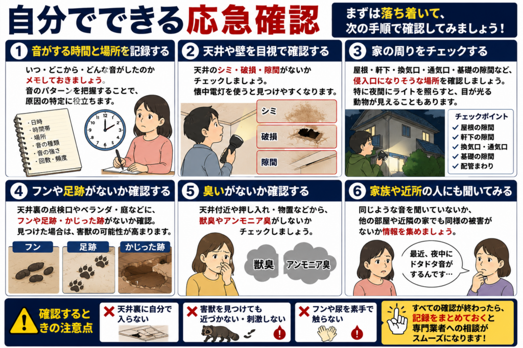 自分でできる応急確認