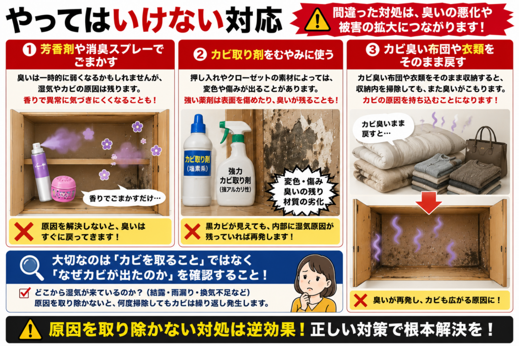 やってはいけない対応