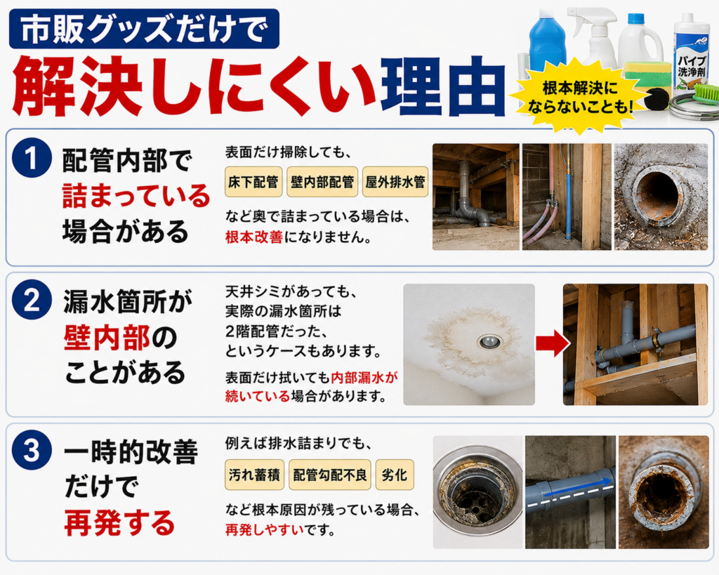 市販グッズだけで解決しにくい理由