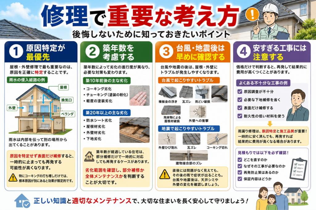 修理で重要な考え方