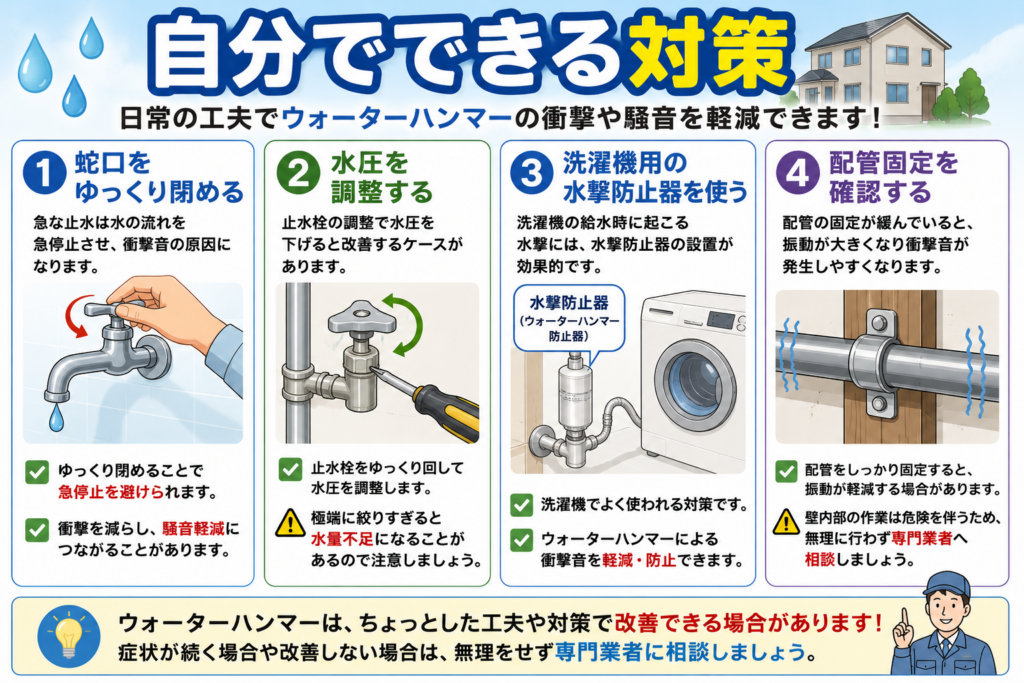 自分でできる対策