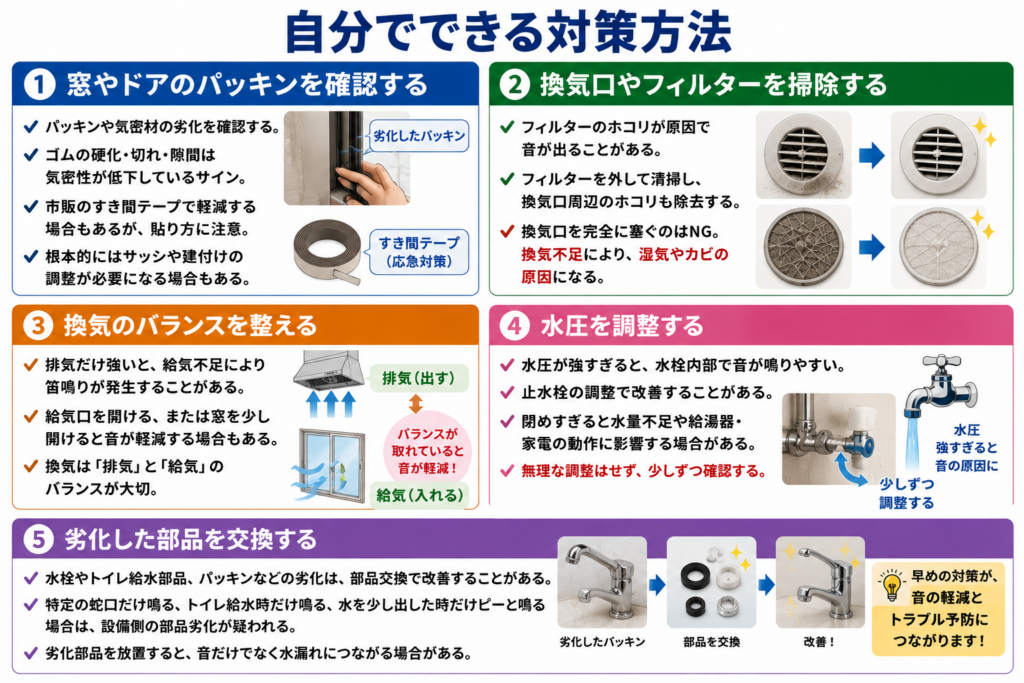 自分でできる対策方法