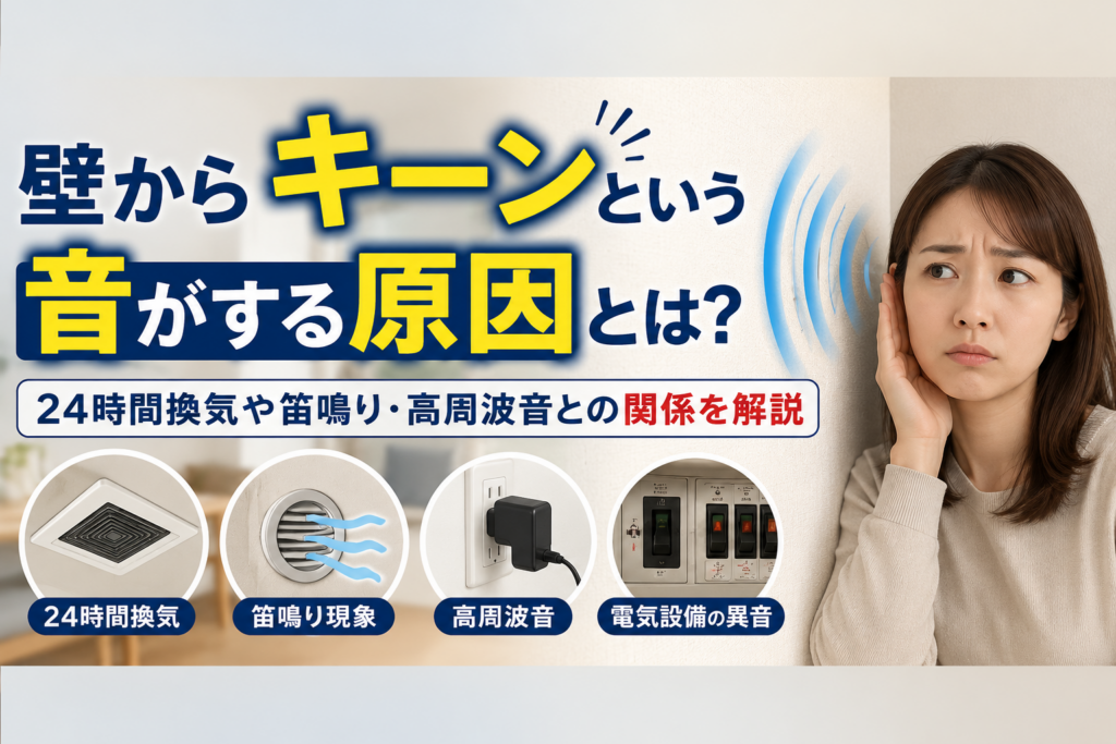 壁からキーンという音がする原因とは？