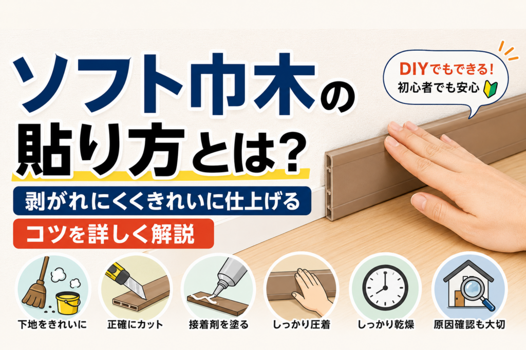 ソフト巾木の貼り方とは
