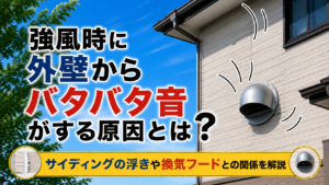 強風時に外壁からバタバタ音がする原因とは？