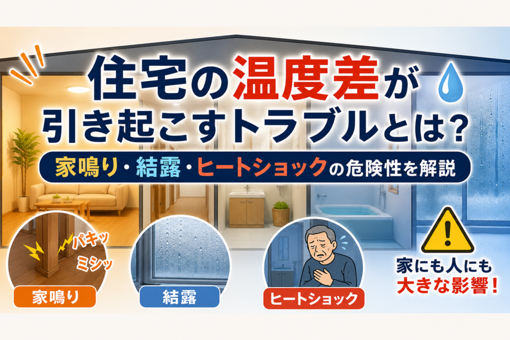 住宅の温度差が引き起こすトラブルとは