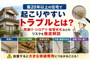 築２０年以上の住宅で起こりやすいトラブルとは