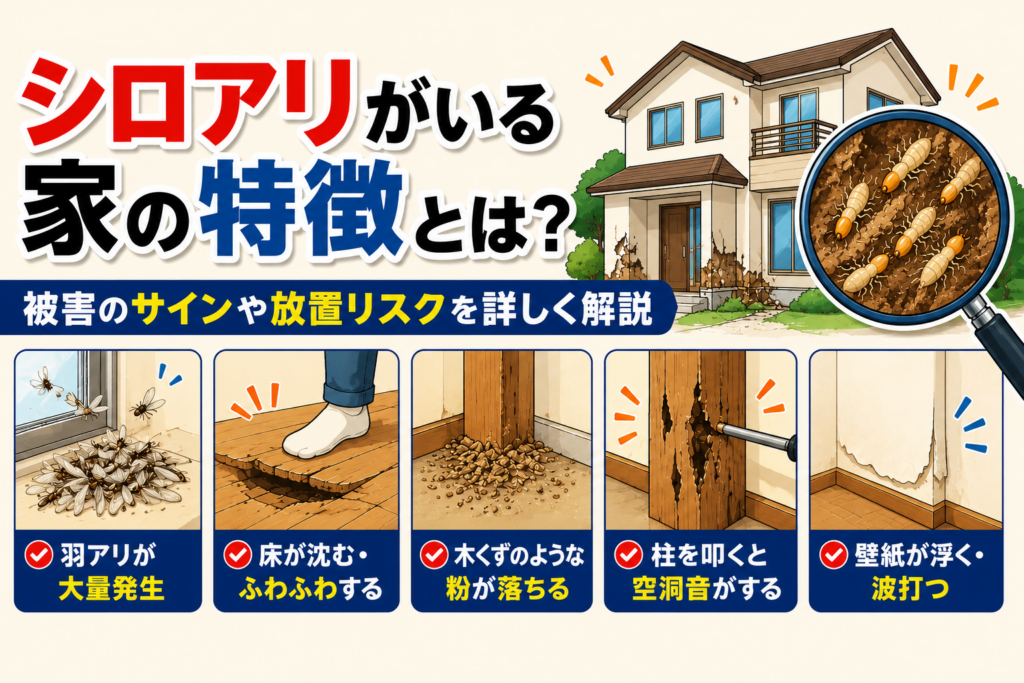 シロアリがいる家の特徴とは？