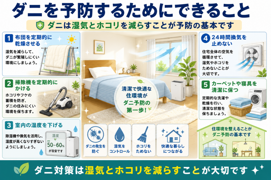 ダニを予防するためにできること