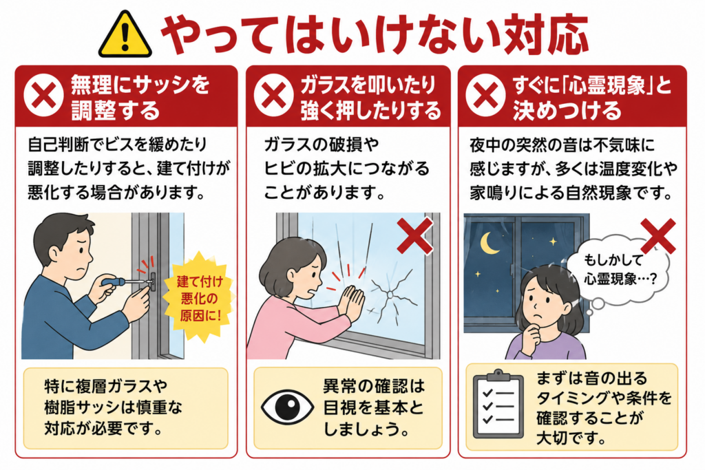 やってはいけない対応