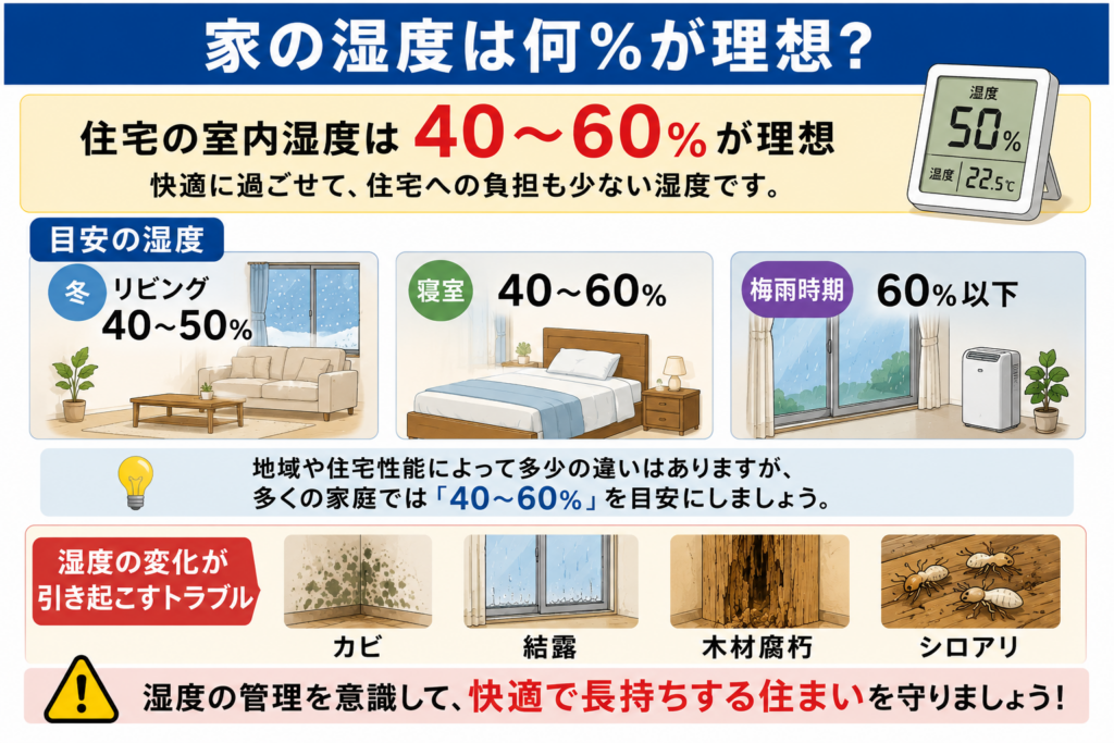 家の湿度は何％が理想？