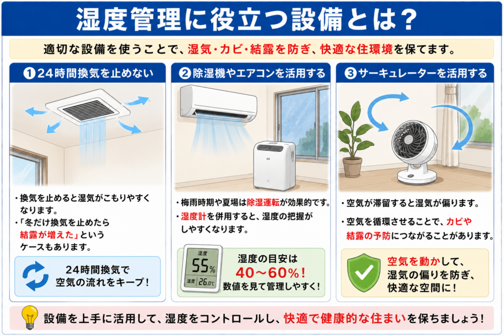 温度管理に役立つ設備とは？