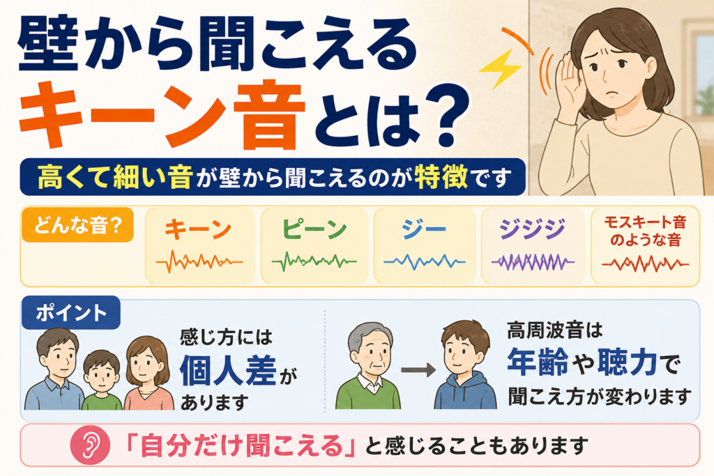 壁から聞こえるキーン音とは？