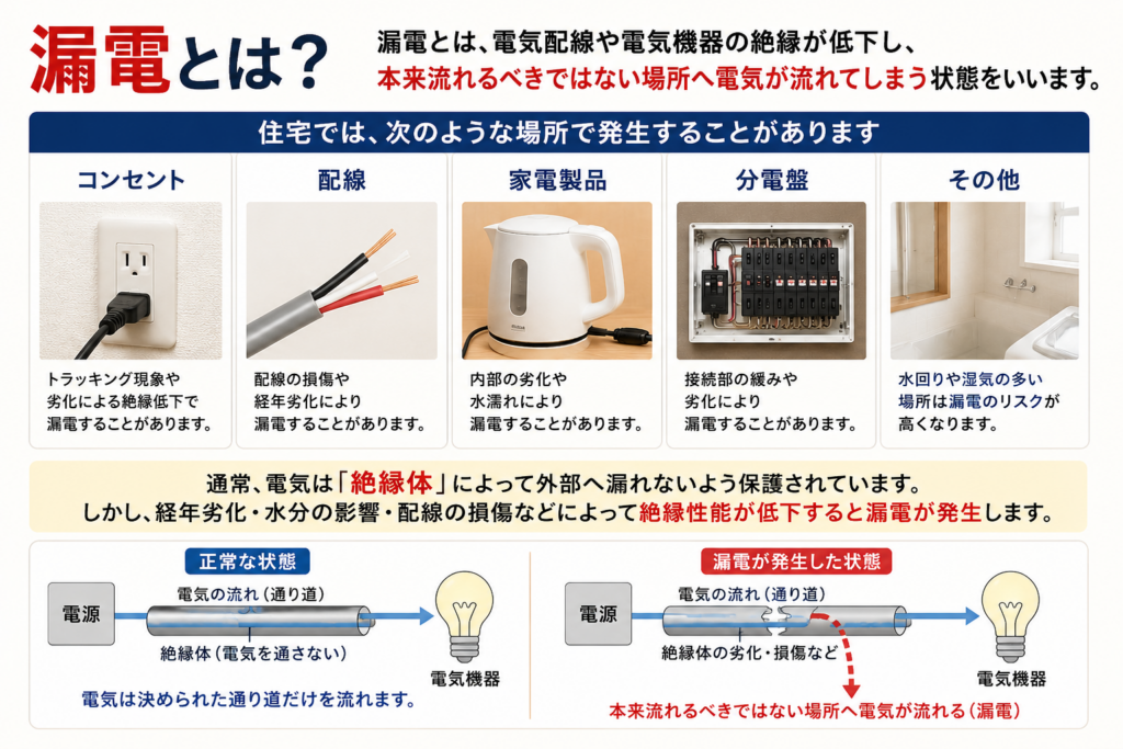 漏電とは？