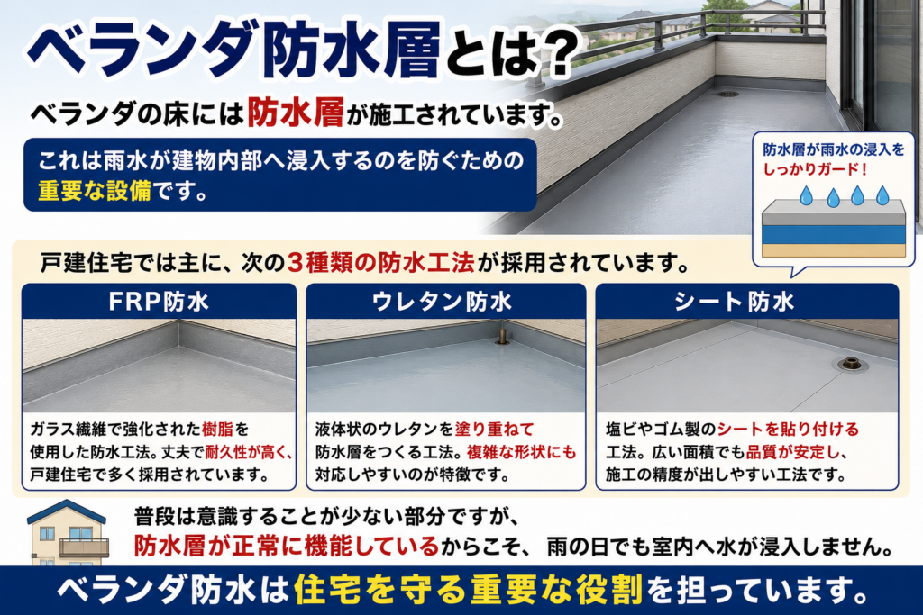 ベランダ防水層とは？