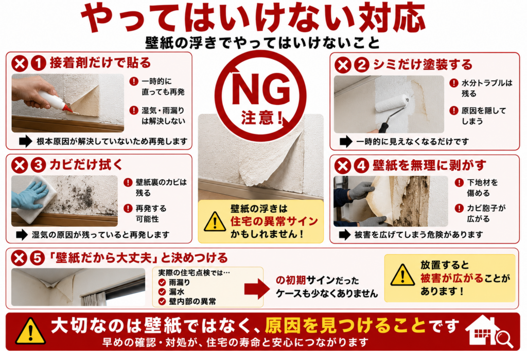 やってはいけない対応