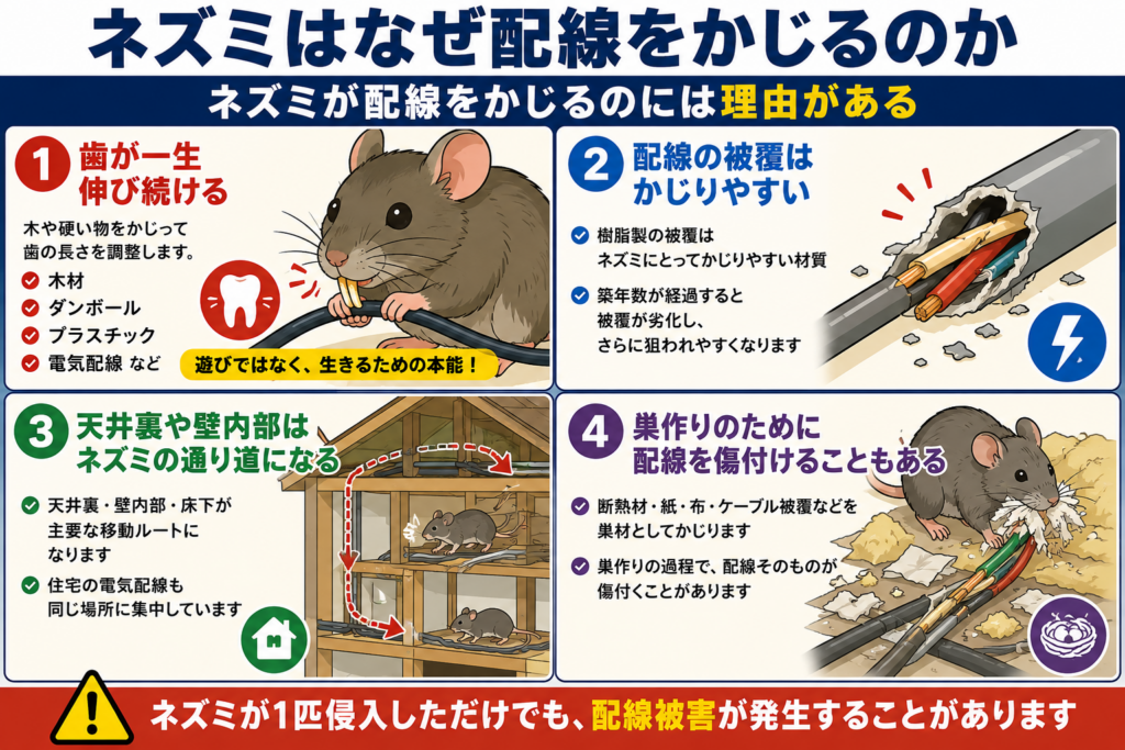 ネズミはなぜ配線をかじるのか