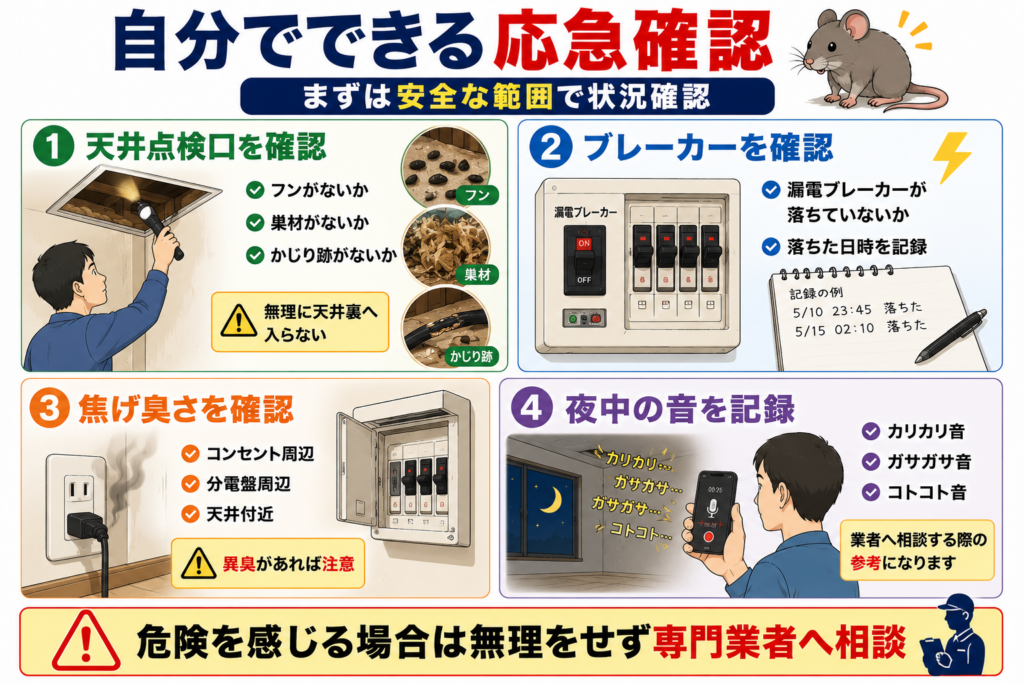 自分でできる応急確認