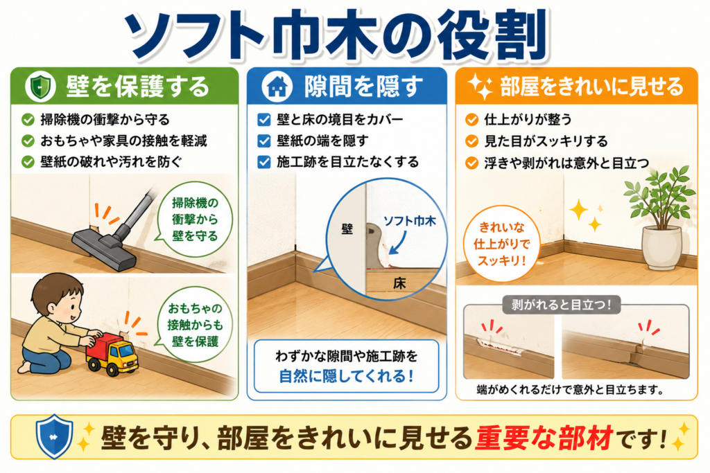 ソフト巾木の役割
