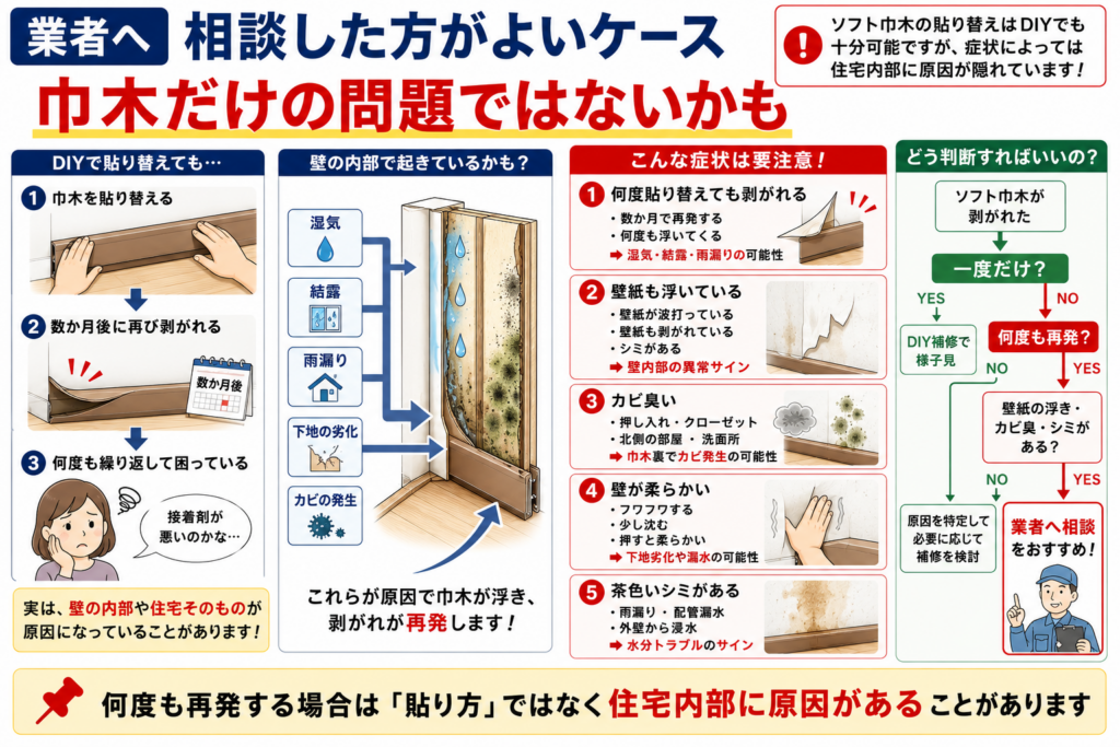 業者へ相談した方がよいケース