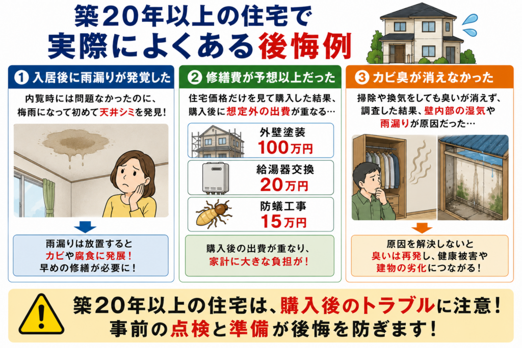 築２０年以上の住宅で実際によくある後悔例
