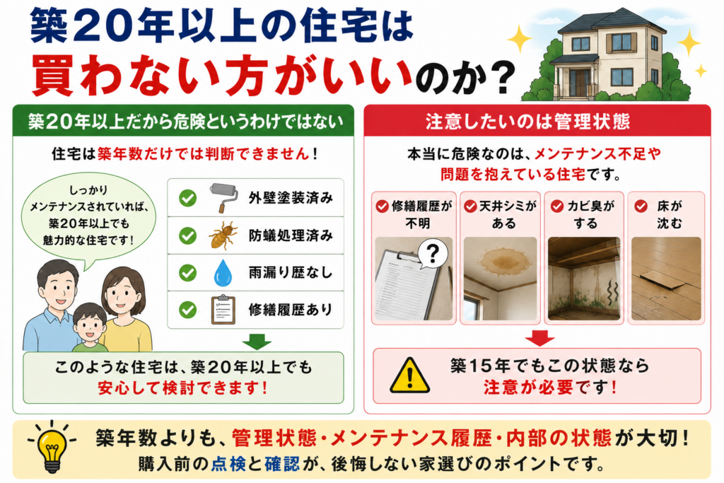 築２０年以上の住宅は買わない方がいいのか？