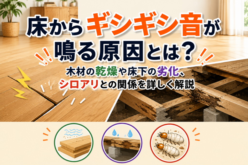 床からギシギシ音が鳴る原因とは？