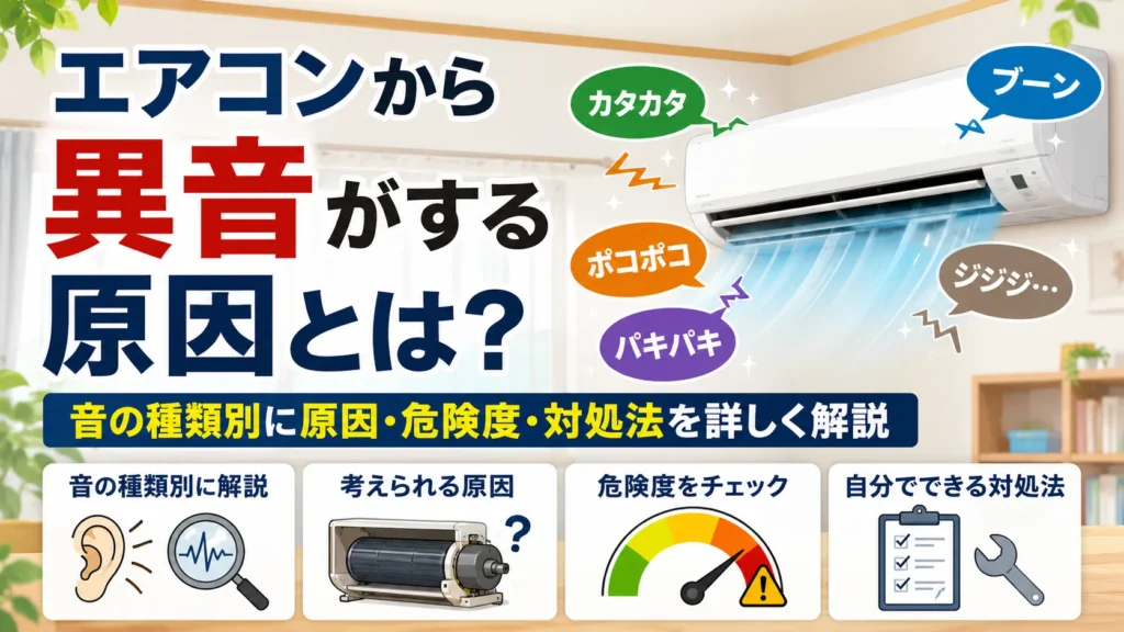 エアコンから異音がする原因とは？
