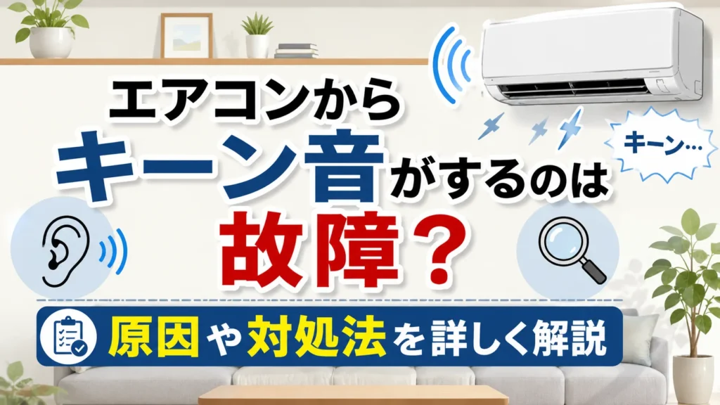 エアコンからキーン音がするのは故障？
