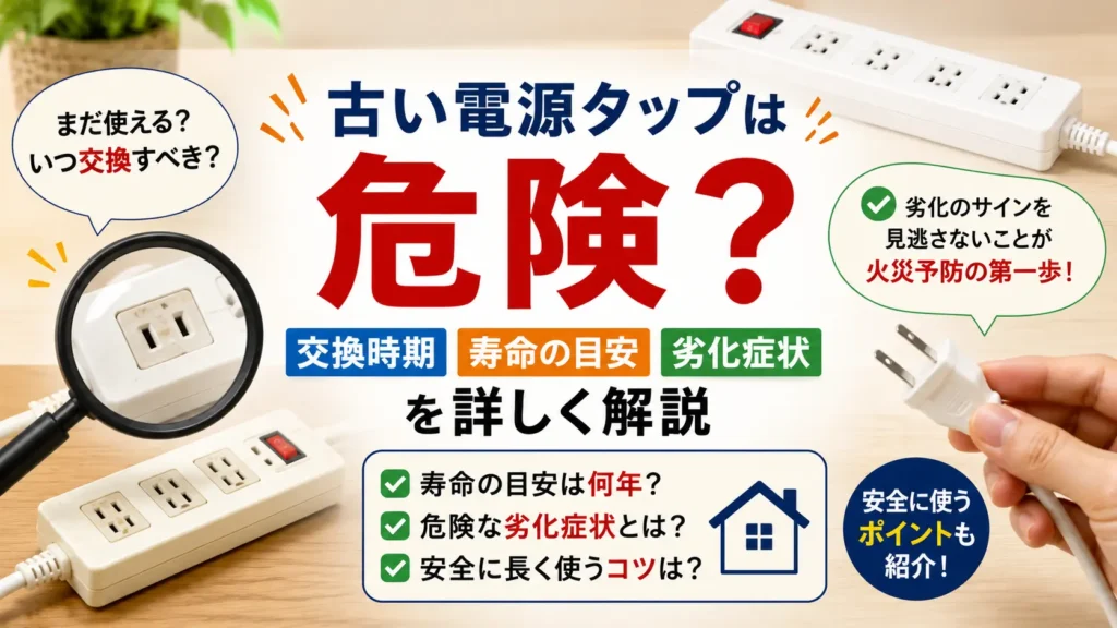 古い電源タップは危険？