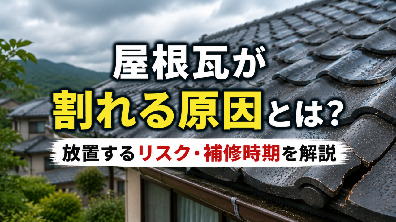 屋根瓦が割れる原因とは?