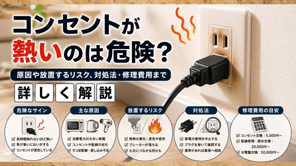 コンセントが熱いのは危険？