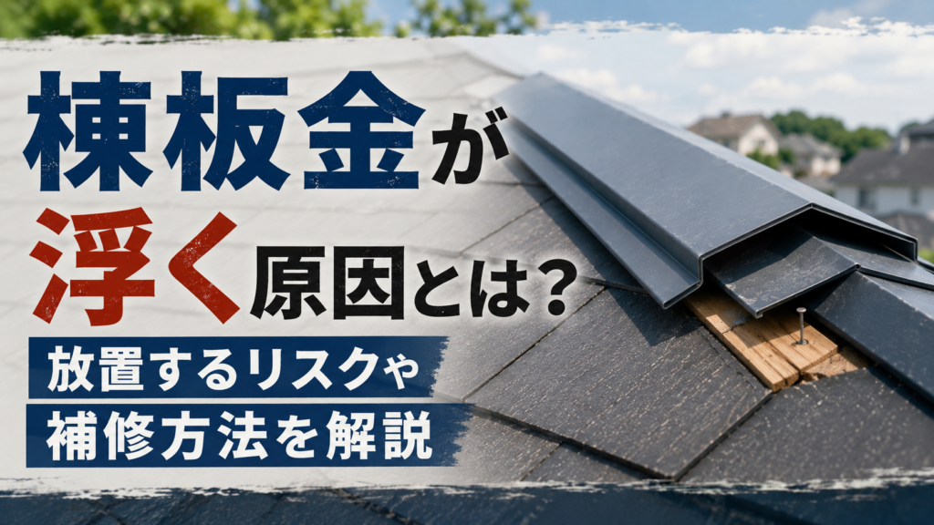 棟板金が浮く原因とは？