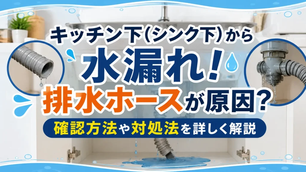 キッチン下（シンク下）から水漏れ！