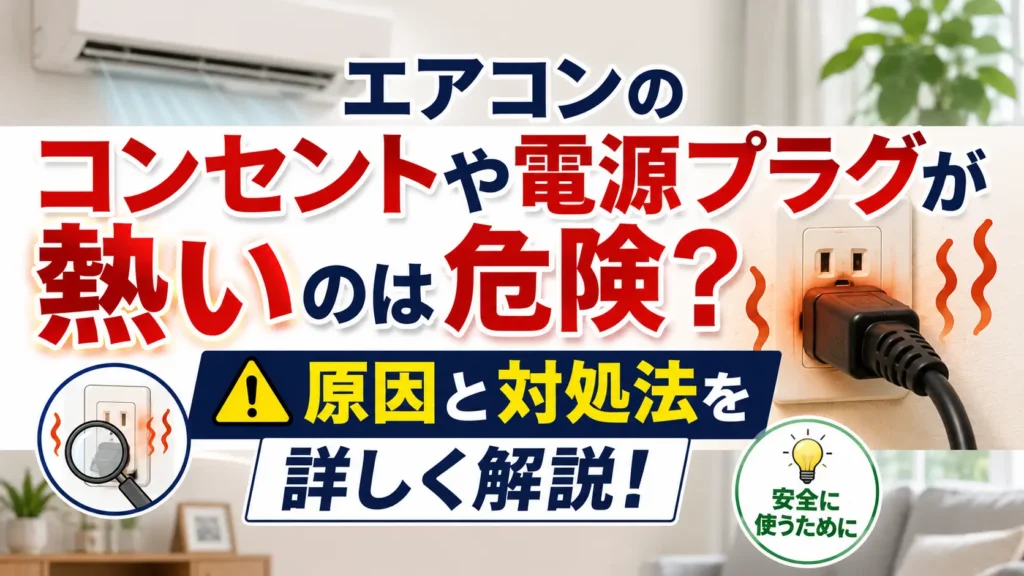 エアコンのコンセントや電源プラグが熱いのは危険？