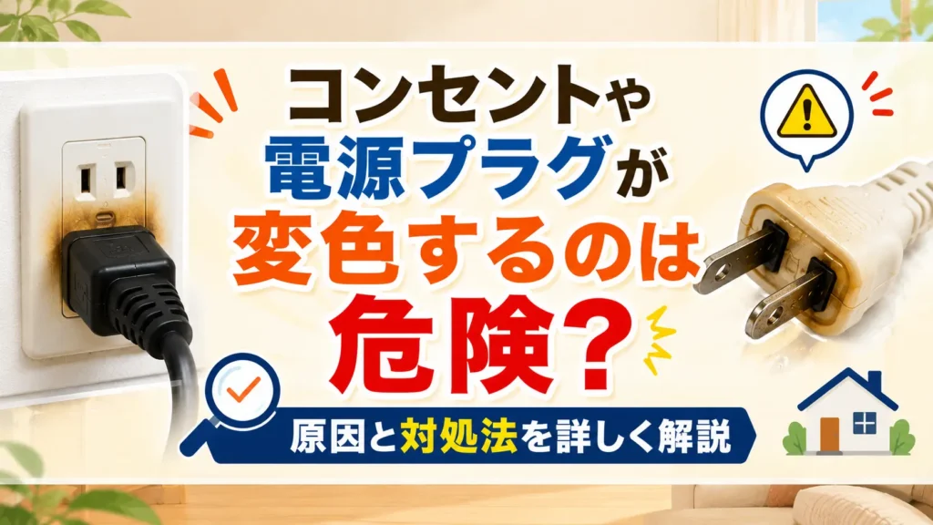コンセントや電源プラグが変色するのは危険？