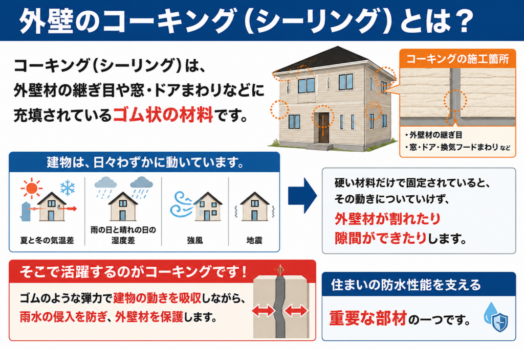 外壁のコーキングとは?