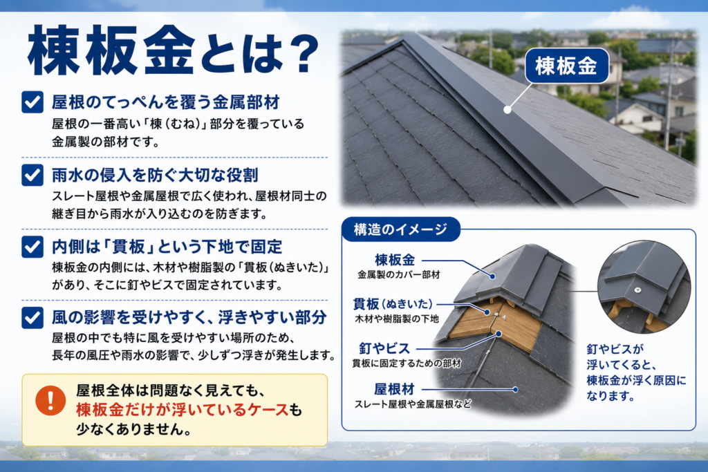棟板金とは?