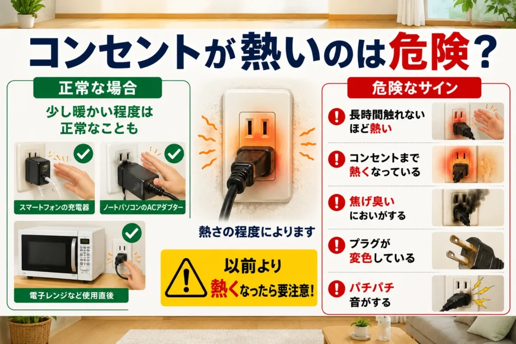 コンセントが熱いのは危険?