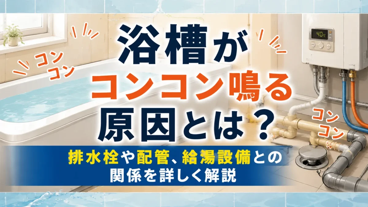 浴槽がコンコンなる原因とは?