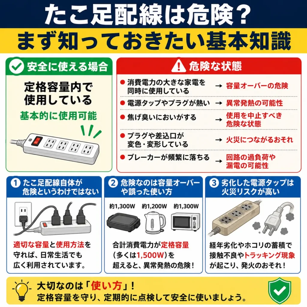 たこ足配線は危険?