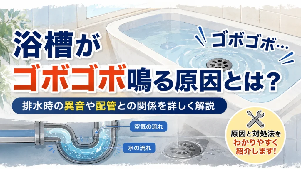 浴槽がゴボゴボ鳴る原因とは