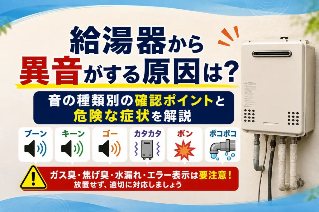 給湯器から異音がする原因は？
