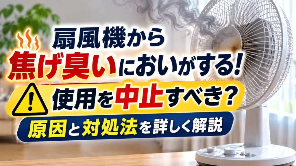 扇風機から焦げ臭いにおいがする！使用を中止すべき？
