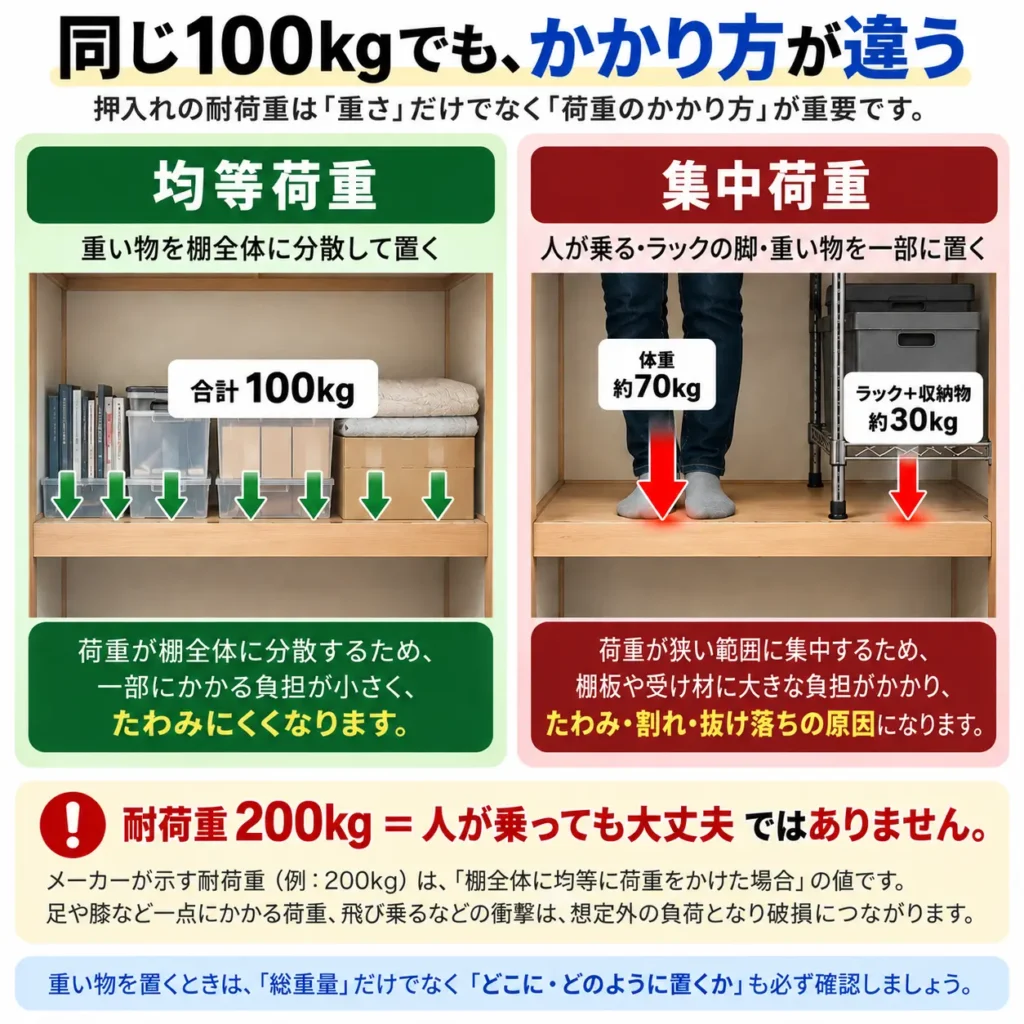 おなじ100kgでも、かかり方が違う