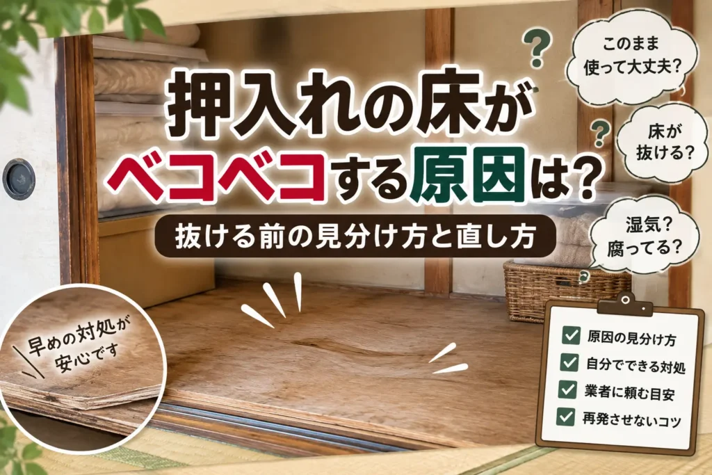 押入れの床がベコベコする原因は？